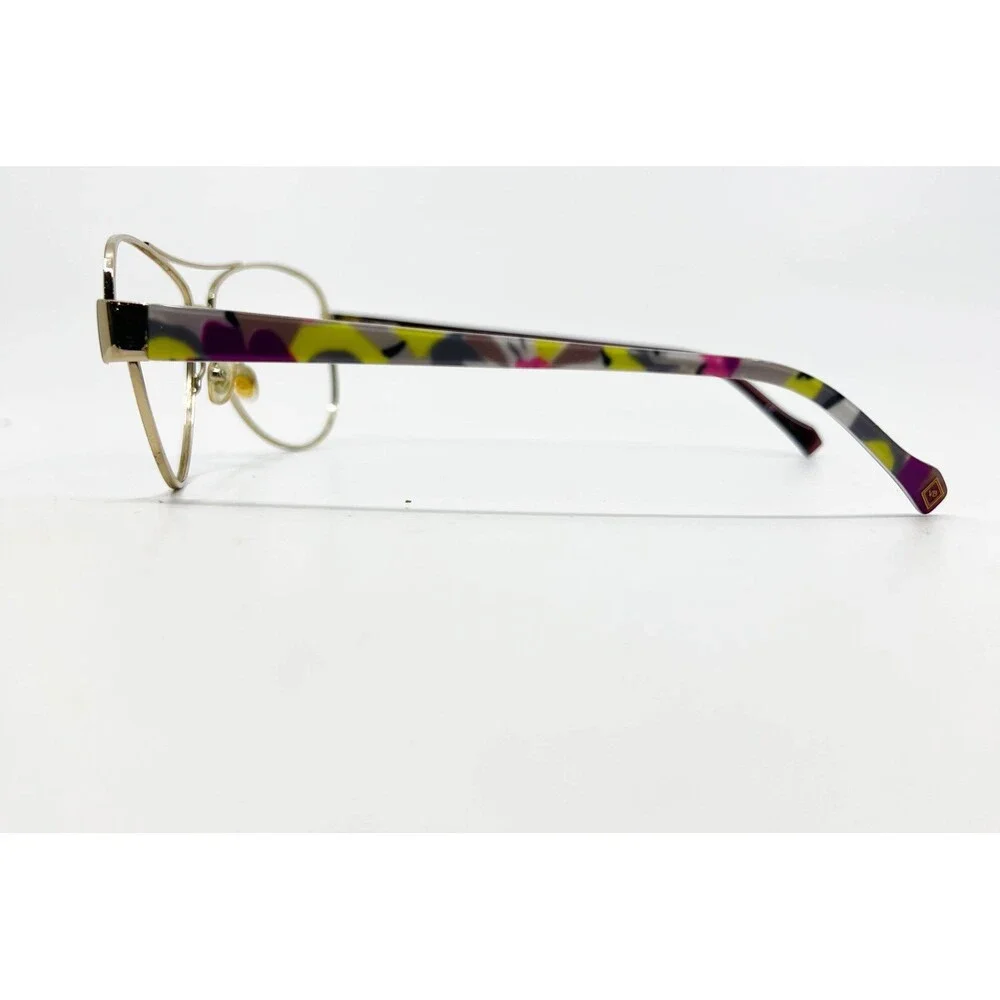Vera Bradley Eyeglass Frames Womens Gold Adrian CS Portobello Road 58-12-135